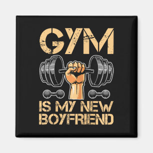 Aimant Gym Est Mon Nouveau Petit Ami Fille Bodybuilding F