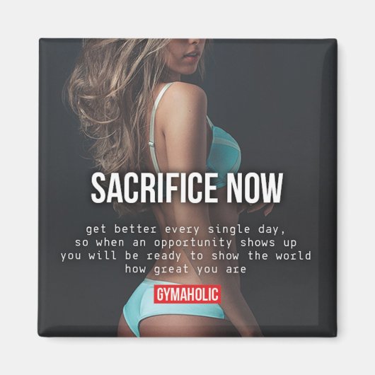 Aimant Gym pour la motivation (Devant)