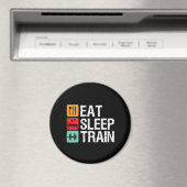 Aimant Gymnase Motivation Exercice Fitness Manger Sleep T (In Situ (Lave-vaisselle))