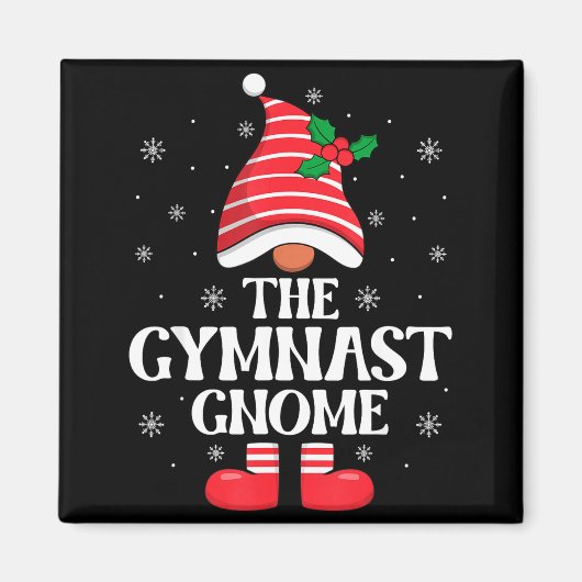 Aimant Gymnast Gnome Christmas Family Matching Group Funn (Devant)