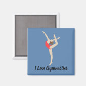 Aimant Gymnaste féminine (Recto/Verso)