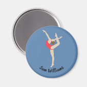 Aimant Gymnaste féminine (Recto/Verso)