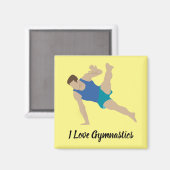 Aimant Gymnaste masculin (Recto/Verso)
