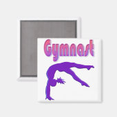 Aimant Gymnaste Power Tumbling Purple Metallen (Recto/Verso)