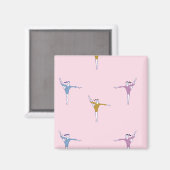 Aimant gymnaste rose (Recto/Verso)