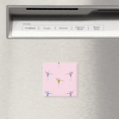 Aimant gymnaste rose (In Situ (Lave-vaisselle))