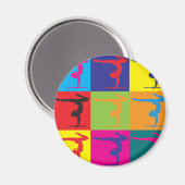 Aimant Gymnastique Pop Art (Recto/Verso)