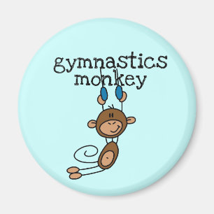 Aimant Gymnastique Tshirts et cadeaux singes