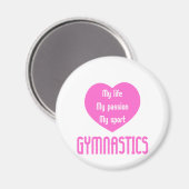 Aimant Gymnastique Vie Passion Sport (Recto/Verso)