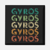 Aimant Gyros Grèce pied grec Malaka (Devant)