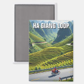 Aimant Ha Giang Loop Vietnam Travel (Recto/Verso)