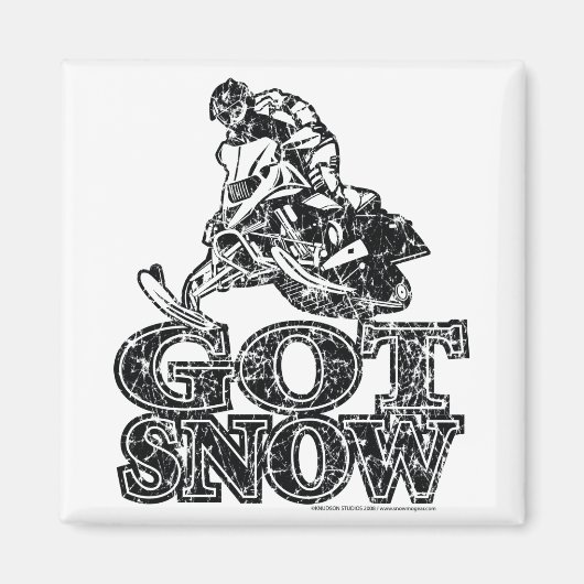 Aimant Habillé à la neige (Devant)