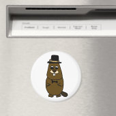 Aimant Habille Groundhog (In Situ (Lave-vaisselle))