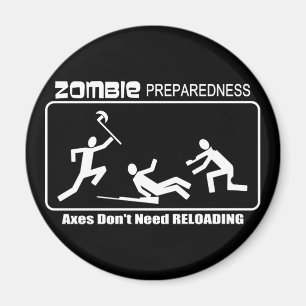 Aimant Haches d'état de préparation de zombi rechargean