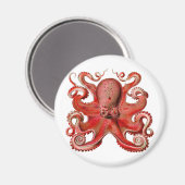 Aimant Haeckel Octopus Red (Recto/Verso)