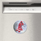 Aimant HAIDA EAGLE & PLEINE LUNE Native American Art Magn (In Situ (Lave-vaisselle))