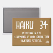 AIMANT HAIKU 34 (Recto/Verso)