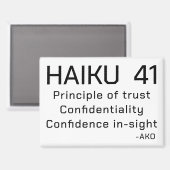 AIMANT HAIKU 41 (Recto/Verso)