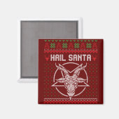Aimant Hail Père Noël Ugly Festive Graphic (Recto/Verso)