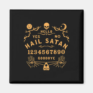 Aimant Hail Satan Occulte Horreur Athéiste Wiccan Satanic