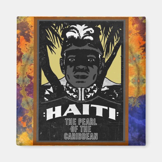 Aimant HAÏTI La Perle des Caraïbes (Devant)