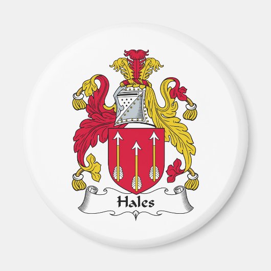 Aimant Hales Family Crest (Devant)