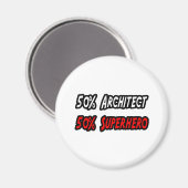 Aimant Half Architect Half Superhero (Recto/Verso)
