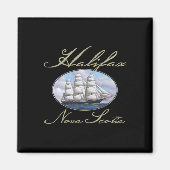 Aimant Halifax Nova Scotia Clipper Ship  (Devant)