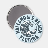 Aimant Hallandale Beach, Floride (Recto/Verso)