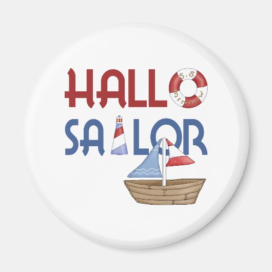 Aimant Hallo Sailor (Devant)