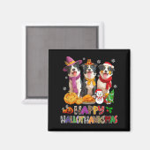 Aimant Hallothanksmas Chien Border Collie Halloween (Recto/Verso)