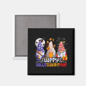 Aimant Hallothanksmas Gnomes Halloween Thanksgiving Chris (Recto/Verso)