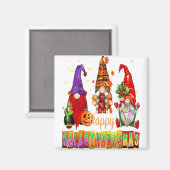 Aimant Hallothanksmas Gnomes Lover Halloween Merci (Recto/Verso)