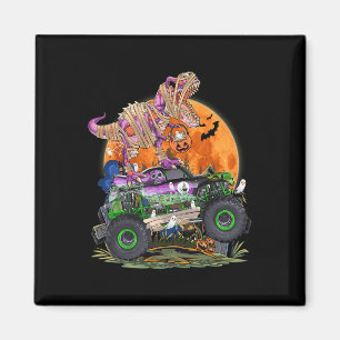 Aimant Halloween 2023 Dinosaur Skeleton T rex Scary Pumpk