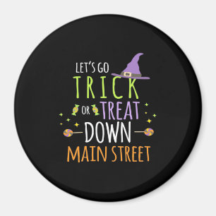 Aimant Halloween Allons-y Trick Or Treat