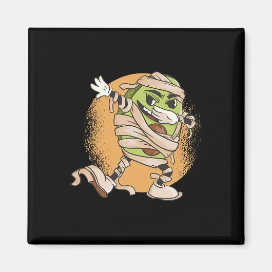 Aimant Halloween Avocado Mummy (Devant)