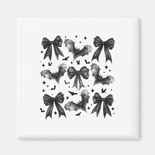 Aimant Halloween Bat Coquette Bow Halloween Bat Coquette (Devant)