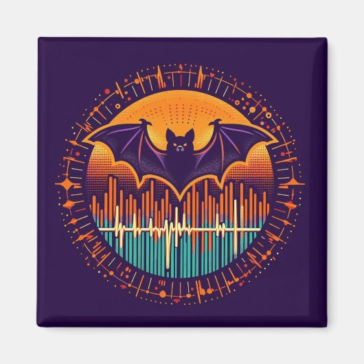 Aimant Halloween Bat Echoes-Ultrasound (Devant)