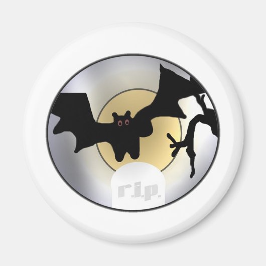 Aimant Halloween Bats RIP (Devant)