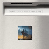 Aimant Halloween berger allemand effroi (In Situ (Lave-vaisselle))