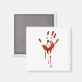 Aimant Halloween Bloody Hand Imprimer costume Zombie (Recto/Verso)