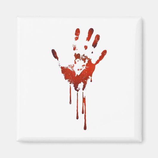 Aimant Halloween Bloody Hand Imprimer costume Zombie (Devant)