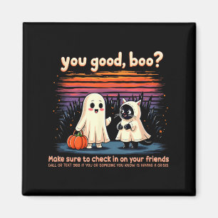 Aimant Halloween Bonne prévention Boo_ santé mentale