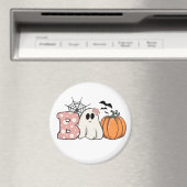 Aimant Halloween Boo Ghost Citrouille Bats Cobweb (In Situ (Lave-vaisselle))