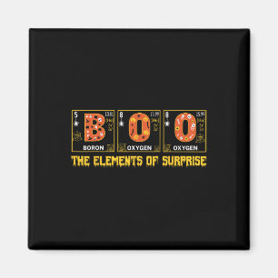 Aimant Halloween Boo School Chimie Physique Nerd Pumpki
