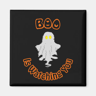 Aimant Halloween   Bou vous regarde