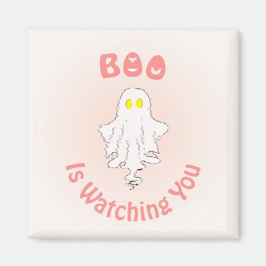 Aimant Halloween | Bou vous regarde (Devant)