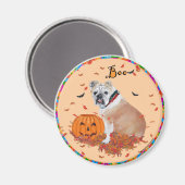 Aimant Halloween Bouledogue Anglais (Recto/Verso)