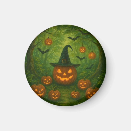 Aimant Halloween button that matches nature (Devant)