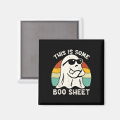 Aimant Halloween Ceci est une feuille de livre (Recto/Verso)